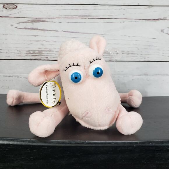 Setra Mattress Stuffed Sheep Plush Pink 3 Breast Cancer Awareness 8'' - Picture 1 of 12